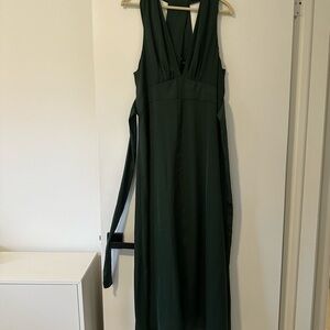 Banana Republic Rich Dark Green Maxi Dress